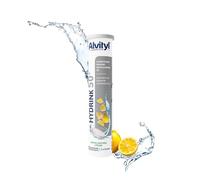 ALVITYL HYDRINK 50+ - Pastilles Effervescentes - Hydratation, Articulations, Énergie, Immunité - Électrolytes -Sélénium, Vitamine D et E - Goût Citron - 20 comprimés effervescents