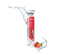 ALVITYL HYDRINK JUNIOR - Pastilles Effervescentes - Hydratation, Croissance, Immunité, Energie- Electrolytes - Calcium, Vitamine C- Goût Fraise - 20 comprimés effervescents