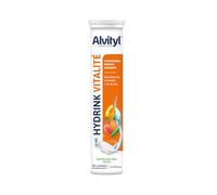 ALVITYL HYDRINK VITALITE - Electrolytes - Hydratation - Energie, Immunité - Vitamines C, B1, B6, B12 - Gout Pêche - 20 comprimés effervescents