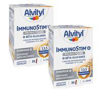 Alvityl Immunostim + Fibres Vitamine C et D Zinc dès 12 ans 30 gélules - Lot de 2