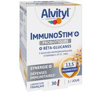 Alvityl Immunostim + Fibres Vitamine C et D Zinc dès 12 ans - 30 gélules