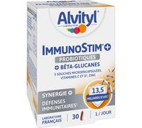 Alvityl ImmunoStim+ Probiotiques Complément Alimentaire 30 Gélules