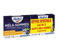 Alvityl Méla-Sommeil Mélatonine +3 plantes +vitamine B6 2x30 gélules