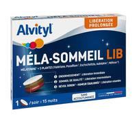 Alvityl Mela-Sommeil LIB Mélatonine + 5 plantes dès 18 ans 15 comprimés