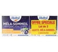 Alvityl Méla-Sommeil Mélatonine +3 plantes +vitamine B6 2x30 gélules