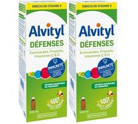 Alvityl - Sirop Défenses Immunitaires - Echinacées, Propolis, Vitamines C & D - Dès 3 ans - 240 ml (Lot de 2)