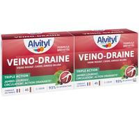 Alvityl Veino-Draine Action Drainante Confort Circulatoire - 2x45 gélules