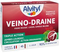 Alvityl Veino-Draine Action Drainante Confort Circulatoire - 45 gélules