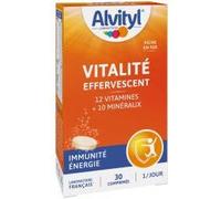 Alvityl – Comprimés effervescents Vitalité – 12 vitamines & 10 minéraux – Dès 12 ans – 30 comprimés