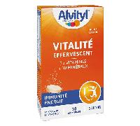 Alvityl Vitalité effervescents 12 vitamines 10 minéraux dès 12 ans 30 comprimés