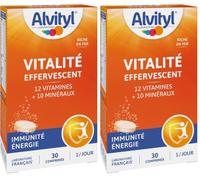 Alvityl Vitalité Effervescents Multivitamines et Minéraux Dès 12 Ans x30 (Lot de 2)