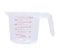 Alvivi 1 Pc Tasse à Mesurer Transparent Verre Doseur Graduée en Plastique 250/500/1000 ML Gobelet Bécher avec Bec Verseur Ustensile de Cuisine À La Maison Clair 500ml