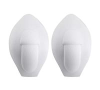 Alvivi 2 Pcs Homme Push Up Bulge Pouch Éponge Mousse Pads Pénis Améliorant Agrandisseur pour Boxer Maillots De Bain Slips Shorts sous-Vêtements Blanc Taille Unique