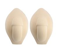 Alvivi 2 Pcs Homme Push Up Bulge Pouch Éponge Mousse Pads Pénis Améliorant Agrandisseur pour Boxer Maillots De Bain Slips Shorts sous-Vêtements Ecru Taille Unique
