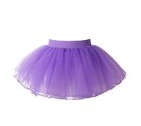 Alvivi Enfant Filles Tutu Ballet Danse Classique Jupette Performance De Danse Robe Court Bal Soiree Fete Dansewear 1-16 Ans Violet 6-11 Ans