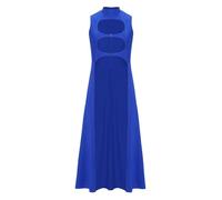 Alvivi Homme Cape Longue Costume Carnaval Halloween Robe Déguisement Chevalier Médiévale Gothique Cape M-XXL Bleu Royal M