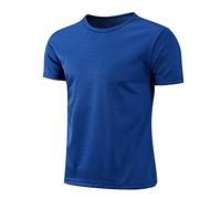 Alvivi T-Shirts Manche Court Garçon Enfant Haut Tank Top De Sport Fitness Jogging Maillot De Football Séchage Rapide 3-16 Ans Bleu Royal 12-13 Ans