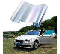 Alvorox Bleu chaméléon VLT 67% Vitres teintées pour Voiture, Film de Pare-Brise, Feuilles de Protection de Verre Solaire, Changement de Couleur Bleu-Vert (75x300cm)