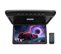 Alvorox Écran d'affichage de voiture de 11,6 pouces, lecteur MP5 1080p LCD avec port USB, carte TF, écran intelligent monté au plafond de toit