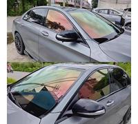 Alvorox Film teinté pour vitres de Voiture, 76% VLT Caméléon Rouge Vert Changement de Couleur, Teinte de Pare-Brise Protection Solaire UV (75x300cm)