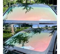 Alvorox Film Vitre Teintée Voiture, 76% VLT Rouge Vert Changement de Couleur, Teinte de Pare-Brise Protection Solaire UV (75x300cm)