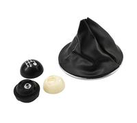 Alvorox Pommeau de levier de vitesse pour Fiat 500 500C modèles 2007-2018, boîte de vitesses manuelle 5 vitesses, kit de soufflet avec housse anti-poussière pour pommeau de levier de vitesse