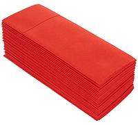 Alvotex Airlaid Lot de 50 Serviettes à Couverts jetables de qualité supérieure Aspect Tissu