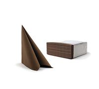 Alvotex Airlaid Serviettes 40 x 40 cm 50/1 - Marron (671)