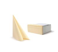 ALVOTEX Chic Airlaid 50 Serviettes jetables Aspect Tissu Champagne 40 x 40 cm