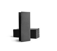 Alvotex Chic Airlaid Lot de 50 Serviettes jetables pliées en 8, Aspect Tissu, 32 x 40 cm, Noir