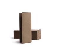 Alvotex Chic Airlaid Lot de 50 Serviettes jetables pliées en 8 Marron 32 x 40 cm