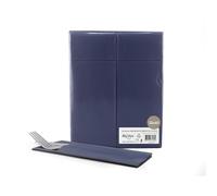 Alvotex Lot de 50 Serviettes Airlaid Bleu