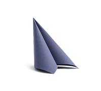 Alvotex Soft Point Lot de 50 serviettes de table jetables Bleu foncé 38 x 38 cm