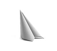 Alvotex Soft Point Lot de 50 serviettes de table jetables Gris 38 x 38 cm