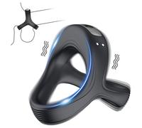 AlvUp - anneau pénis et testicules vibrant - silicone noir