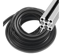 alwaiiz Profilé en aluminium de 10 m - Série 6 mm - Accessoire anti-poussière - Bande d'étanchéité souple en PVC - Pour profilé en aluminium et imprimante 3D