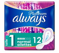 Always - Always Platinum Normal (Taille 1) Serviette Hygiénique Serviettes Hygiéniques 12 Un