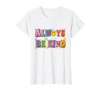 Always Be Kind Design rétro coloré avec Citation Positive Marguerite T-Shirt Graphique avec Valeur