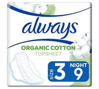 Always Cotton Protection 9 Serviettes Hygiéniques Taille 3 Night