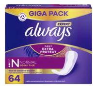 Always Dailies Extra Protect Lot de 64 protège-slips pour femme - Bloque instantanément les odeurs et les liquides pour une protection maximale pendant la journée