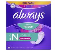 Always Dailies Fresh & Protect Normal Frais Serviette 58 Unités