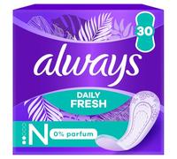 Always Daily Fresh Protège-Slips Normal 30 Unités, 0% de parfum, Pour ne sentir rien d’autre que fraîcheur et protection