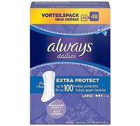 Always Daily Protect Lot De 48 Protège-Slips Longs Avec Parfum Frais,