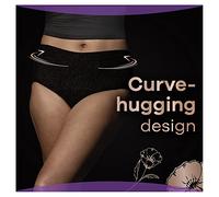 Always Discreet Boutique Culotte d'incontinence pour femme Taille M Taille 38-44 Noir Absorption 6 18 Sous-vêtements Protection contre les fuites urinaires lourdes maternités post-partum neutralisant