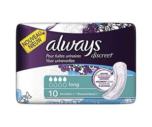 Always Discreet Control Long Incontinence Pad Lot de 10