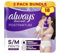 Always Discreet Culotte Postpartum et Incontinence Adulte Taille M Lot de 9 x 2