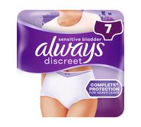 Always Discreet Culottes d’incontinence pour femmes Plus XL, 7 paires