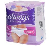 Always Discreet Culottes Pour Fuites Urinaires - Taille L Culotte D'Incontinence 11 pc(s)