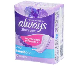 Always Discreet Fuites Urinaires Protection Intégrale Serviettes Culotte D'Incontinence 10 pc(s)
