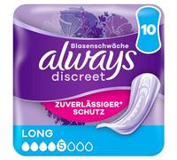 Always Discreet Lot de 10 serviettes d'incontinence pour femme - Protection complète - Incroyable discrétion